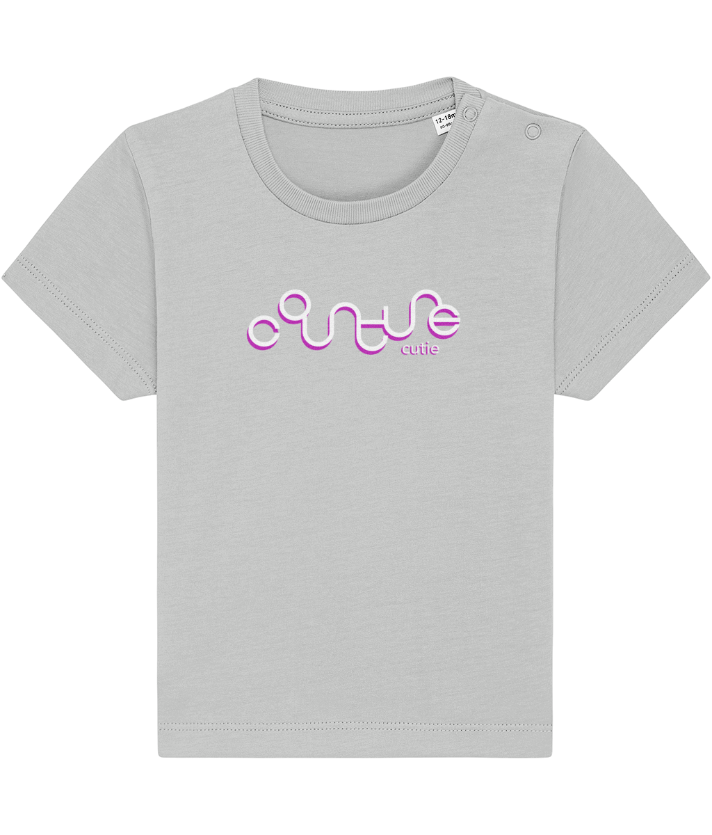 Camiseta para bebé • Courture Cutie violeta