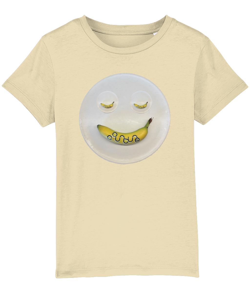 Kids Cotton Tee • ba na na face