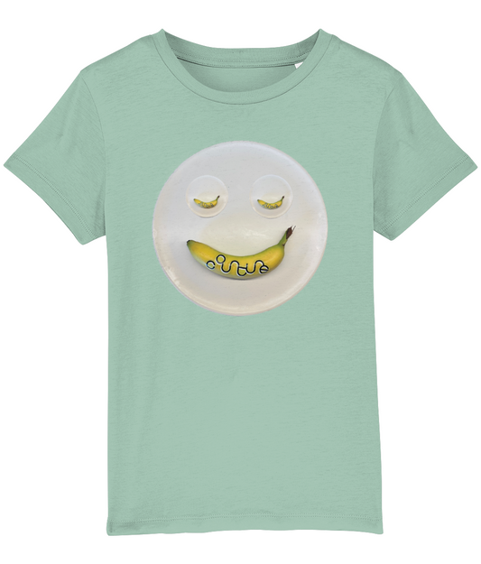 Kids Cotton Tee • ba na na face