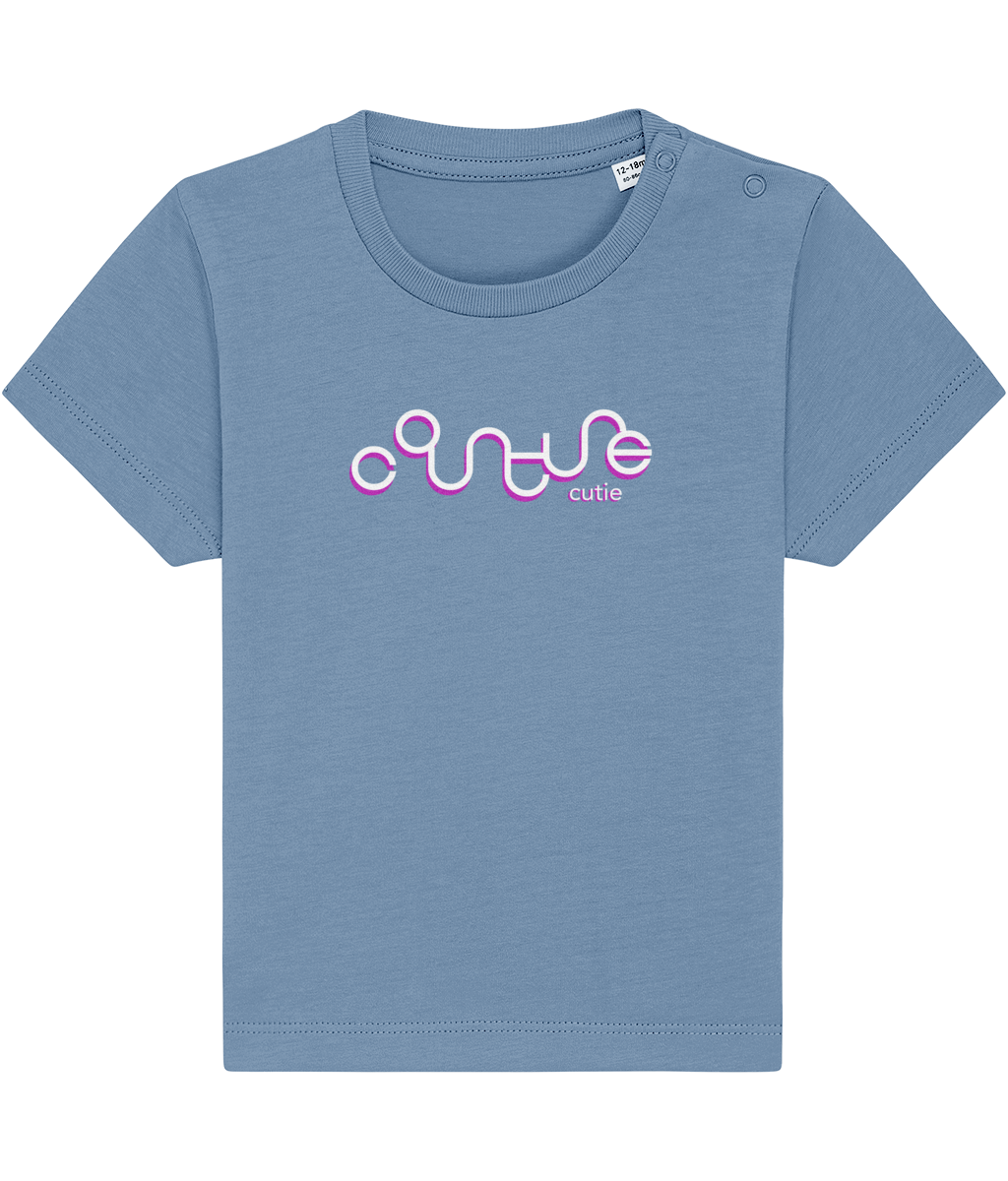 Camiseta para bebé • Courture Cutie violeta