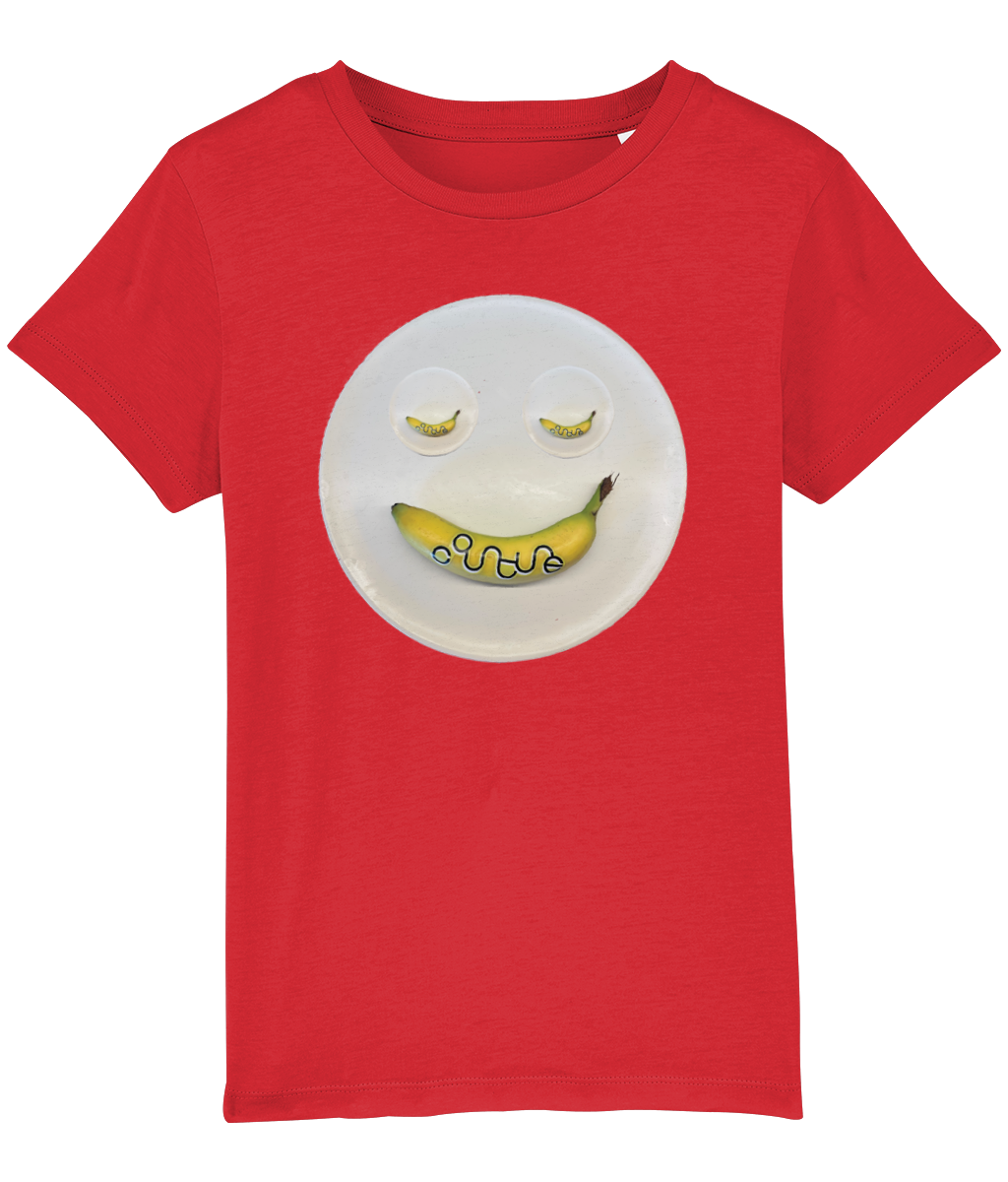 Kids Cotton Tee • ba na na face